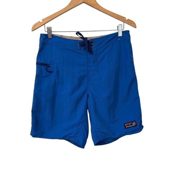 Patagonia Board Shorts Mens 32 Blue Swim Trunks Beach Surf Outdoor - Picture 1 of 13
